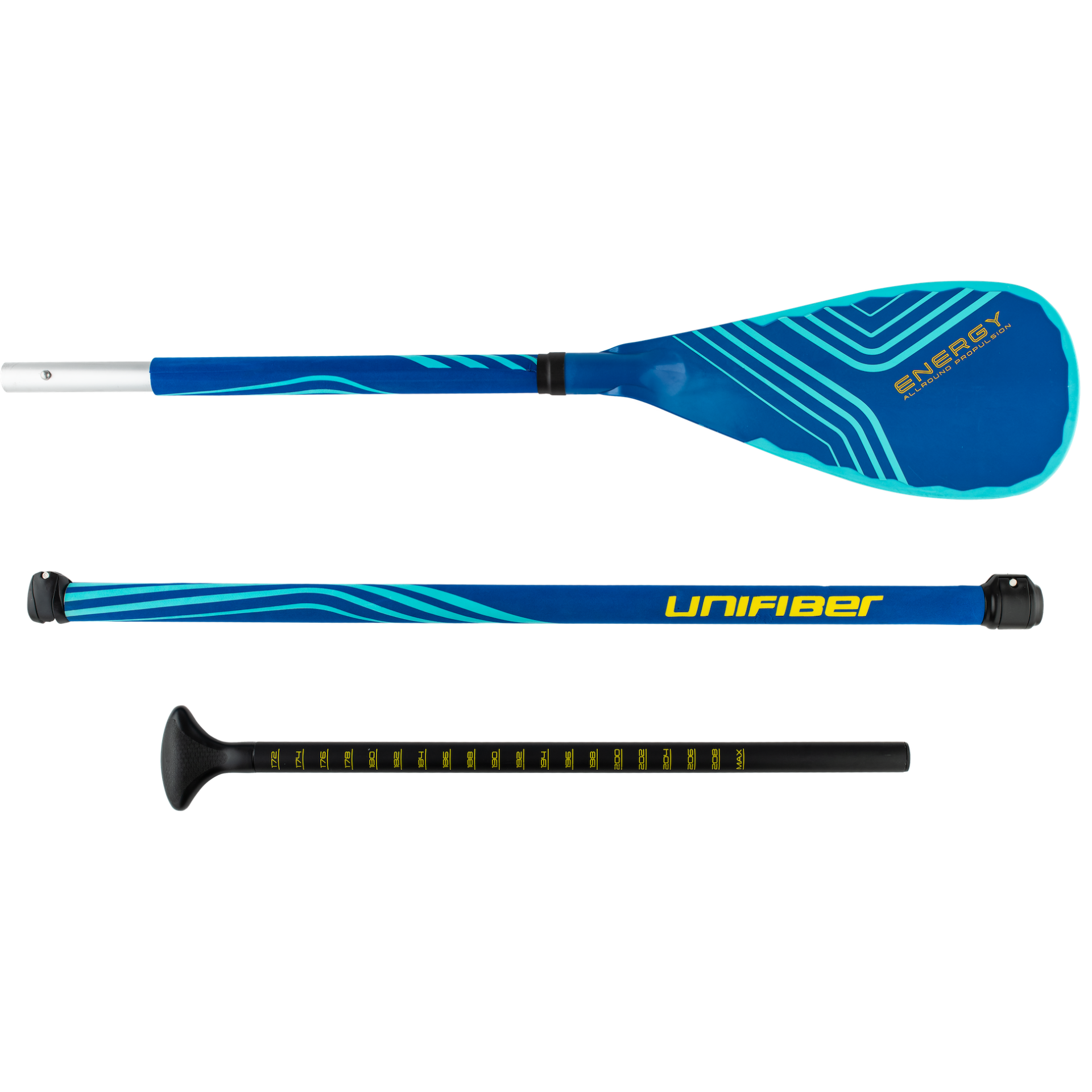 Unifiber Energy Aluminium SUP-Paddel dreiteilig